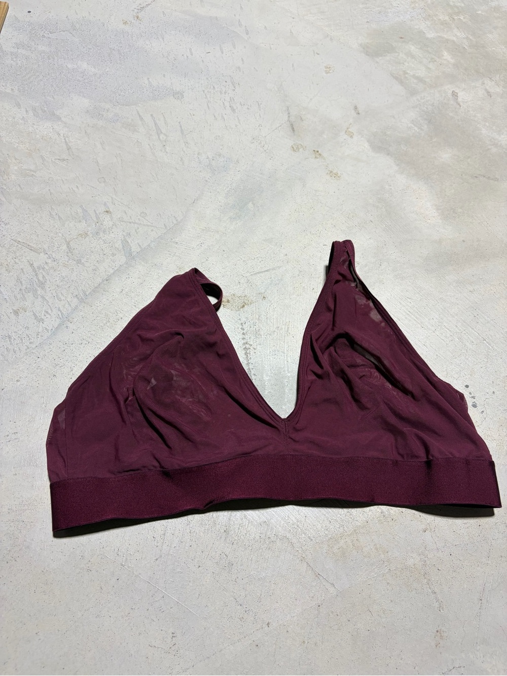 Parade Wireless Plunge Bralette burgundy 3XL